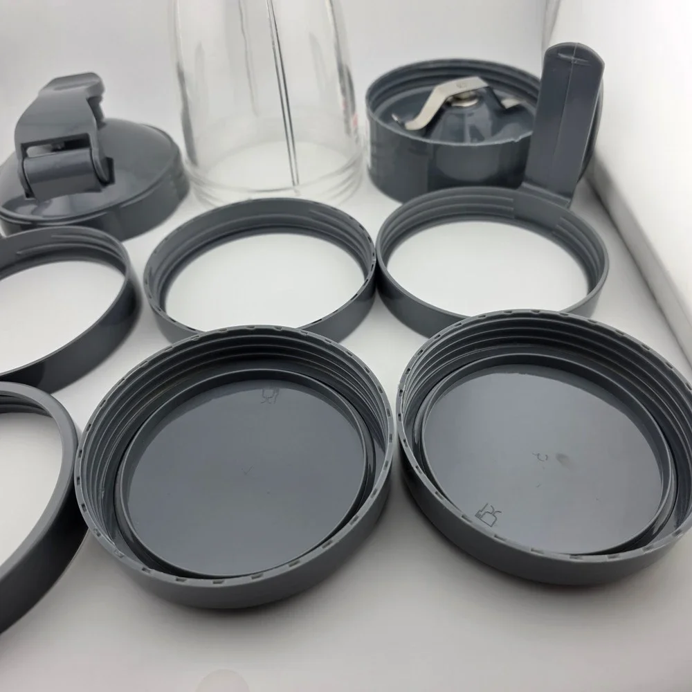 Nutribullet 9 Piece‎ Replacement Parts Set for 600W 900W Models Cup Lids Blade